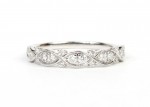 14K WHITE GOLD DIAMOND STACKABLE BAND