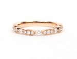 14K ROSE GOLD DIAMOND STACKABLE BAND
