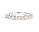 14K WHITE GOLD DIAMOND STACKABLE BAND