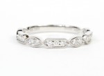 14K WHITE GOLD DIAMOND STACKABLE RING