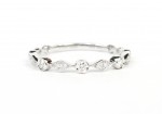 14K WHITE GOLD DIAMOND STACKABLE BAND