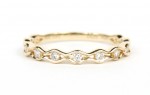 14K YELLOW GOLD DIAMOND STACKABLE BAND