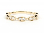 14K YELLOW GOLD DIAMOND STACKABLE BAND