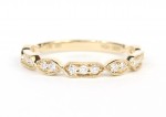 14K YELLOW GOLD DIAMOND STACKABLE BAND