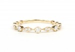 14K YELLOW GOLD DIAMOND STACKABLE BAND