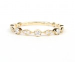 14K YELLOW GOLD DIAMOND STACKABLE BAND