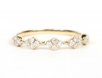 14K YELLOW GOLD DIAMOND STACKABLE BAND