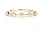 14K YELLOW GOLD DIAMOND STACKABLE RING