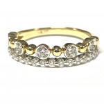 14K YELLOW GOLD .46CTW DOUBLE STACKABLE BAND