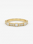 18K YELLOW GOLD DIAMOND STACKABLE BAND
