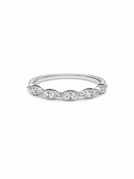 14K WHITE GOLD DIAMOND STACKABLE BAND