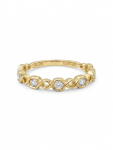 14K YELLOW GOLD DIAMOND STACKABLE BAND