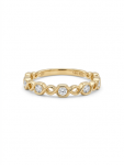 14K YELLOW GOLD DIAMOND STACKABLE BAND