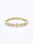 14K YELLOW GOLD DIAMOND STACKABLE BAND
