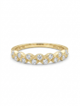 14K YELLOW GOLD DIAMOND STACKABLE BAND
