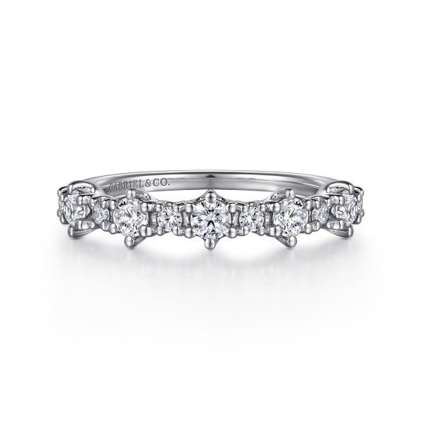 14K WHITE GOLD DIAMOND BAND