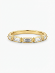14K YELLOW GOLD BAGUETTE DIAMOND STACKABLE BAND
