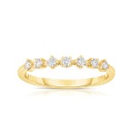 14K YELLOW GOLD .18CTW STACKABLE BAND