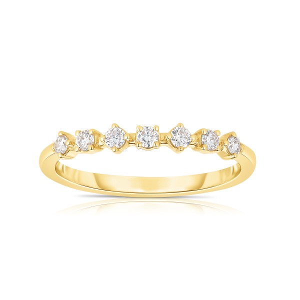 14K YELLOW GOLD .18CTW STACKABLE BAND