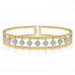 14KY .71CTW Fashion Diamond Bangle