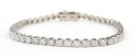 14K WHITE GOLD DIAMOND TENNIS BRACELET