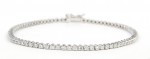 14K WHITE GOLD DIAMOND TENNIS BRACELET