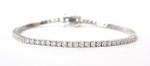 14K WHITE GOLD DIAMOND TENNIS BRACELET 2.55CTW