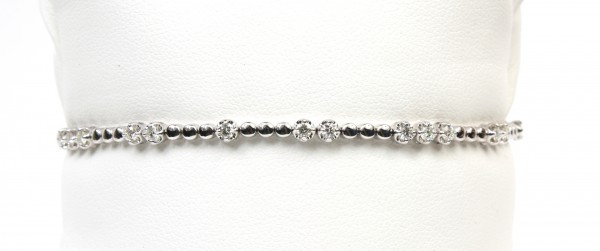 14K WHITE GOLD DIAMOND BRACELET