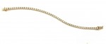 14K YELLOW GOLD PRONG SET DIAMOND TENNIS BRACELET