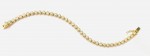 14K YELLOW GOLD BEZEL SET DIAMOND TENNIS BRACELET