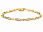 14K YELLOW GOLD DIAMOND BRACELET