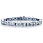 14K WHITE GOLD DIAMOND TENNIS BRACELET