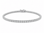 14K WHITE GOLD DIAMOND TENNIS BRACELET