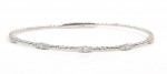 14K WHITE GOLD DIAMOND STATION BRACELET