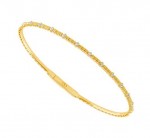 14K YELLOW GOLD DIAMOND FLEXIBLE BANGLE