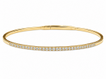 14K YELLOW GOLD DIAMOND FLEXIBLE BANGLE