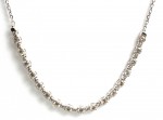 14K WHITE GOLD DIAMOND NECKLACE 18 INCHES