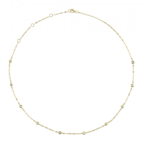 14K YELLOW GOLD DIAMONDS BY THE YARD SPARKLE CHAIN