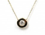 14K YELLOW GOLD DIAMOND PENDANT
