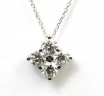 PLATINUM & 14K WHITE GOLD DIAMOND PENDANT