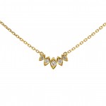 14K YELLOW GOLD DIAMOND NECKLACE