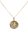14K YELLOW GOLD DIAMOND PENDANT