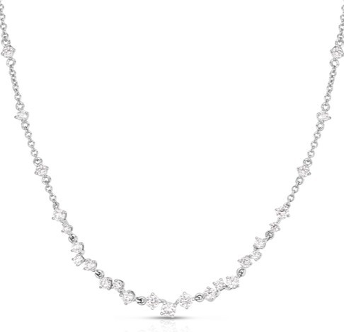 14K WHITE GOLD DIAMOND NECKLACE