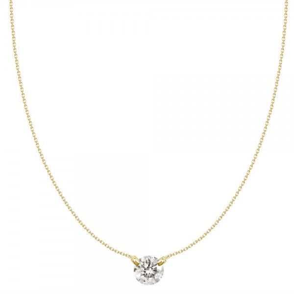 14K YELLOW GOLD DIAMOND PENDANT .51CT