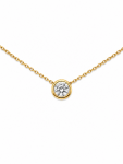 14K YELLOW GOLD DIAMOND PENDANT