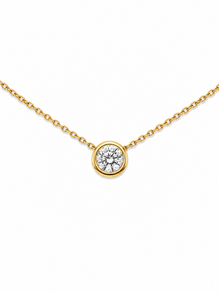 14K YELLOW GOLD DIAMOND PENDANT