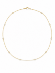 14K TWO TONE DIAMOND BEZEL PENDANT