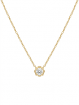 14K & 18K YELLOW GOLD DIAMOND SOLITAIRE PENDANT