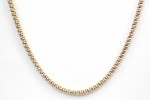 14K YELLOW GOLD DIAMOND TENNIS NECKLACE