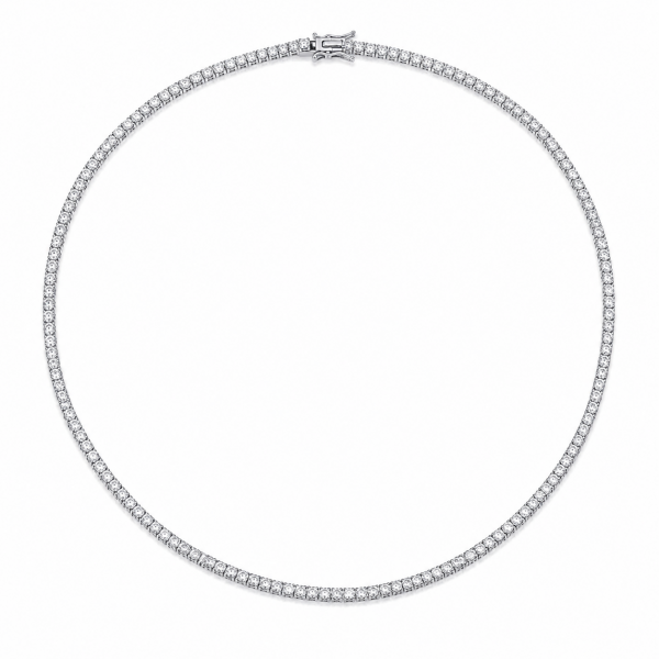 LAB GROWN DIAMOND 14K WHITE GOLD TENNIS NECKLACE
